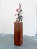 <strong>Cubist Bunny (Sculpture)</strong> Wood, Cardboard, Acrylic, (97 x 47 x 12 cm), 2013