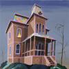 <strong>The Wicked Witch's House</strong> Acrylic on canvas, 60 x 60 cm, 2009